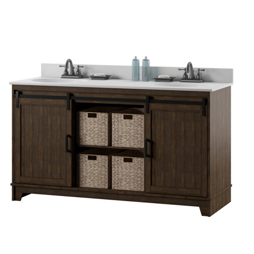Sand & Stable Braylen 60'' Freestanding Double Bathroom Vanity with